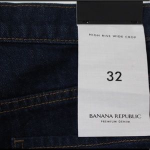 High Rise Crop Flare Denim NWT Banana Republic